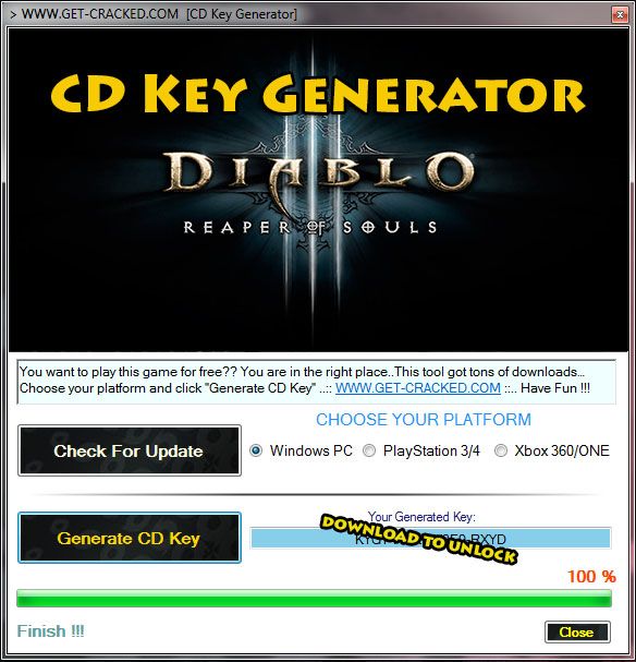 Diablo 3 game key generator